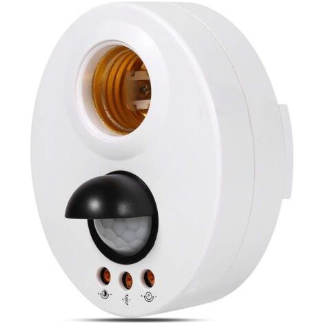 Alliandis Infrarot-bewegungsmelder Mit E27-sockel, Energiesparendes Nachtlicht, E27-led-lampe, Automatische Abschaltung, 110–250 V, Sensor-lampenfassung