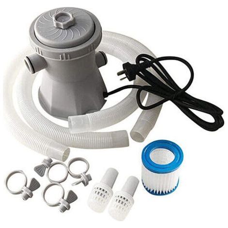 Alliandisp 220v Poolfilterpumpe Mit Filterelement, 330-gallonen-elektro-poolpumpe Zur Wasserumwälzung Und Reinigung, Geeignet Für Warmwasserzirkulation