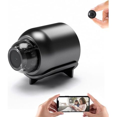 Alliandis Überwachungskamera Für Den Innenbereich, 1920x1080p Mini-weitwinkelkamera 140° Wlan, Babykamera Für Die Heimüberwachung, Spionagekamera Mit Bewegungserkennung Und Alarmaufzeichnung