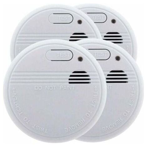 Alliandisulisem 4er-pack Nf-zertifizierte Rauchmelder – 5 Jahre Garantie – 3 Jahre Batterielebensdauer – Inkl. Batterie Und Installationszubehör