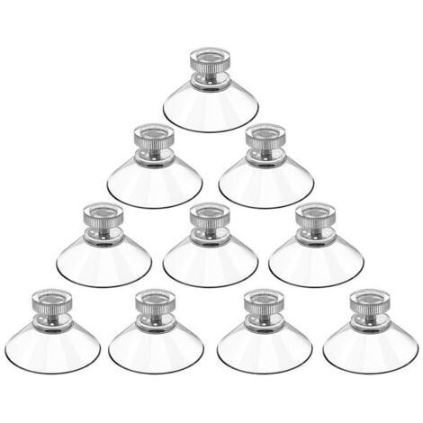 Alliandis 10-teiliges Saugnapf-set Mit Schraubgewinde, Saugnäpfe Aus Pvc-kunststoff, Transparente Aufhängungssaugnäpfe, Isoliervorhang-saugnapf Für Autos, Transporter Und Camping – 40
