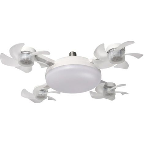 Alliandis Led-deckenventilator Mit Fernbedienung, Dimmbarer Led-deckenventilator (vier Köpfe)