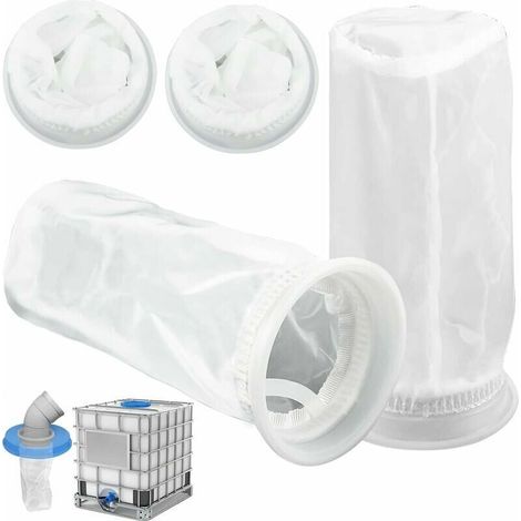 Alliandis 4er-pack Nylon-ibc-filter Für 1000-liter-ibc-regenwassertanks, Nylonfilter Mit Ibc-tankdeckelanschluss Für Ibc-regenwassertanks
