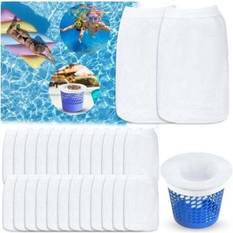 Alliandis 30er-pack Skimmersocken, Poolfiltersocken, Wiederverwendbar Und Superelastisch, Für Poolkörbe