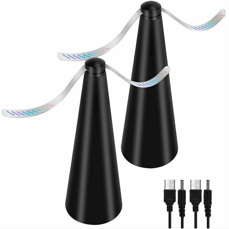 Ventilateur Anti-mouche, Lot De 2 Répulsifs Anti-moustiques Sans Utiliser De Produits Chimiques, Pour Éloigner Les Mouches Et Les Insectes De La Nourriture, Pour Camping Salle À Manger Jardin