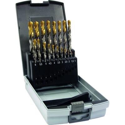 Spiralbohrer-Set 234 DIN 338 HSS N TiNØ1,0-13,0mm 0,5mm steigend