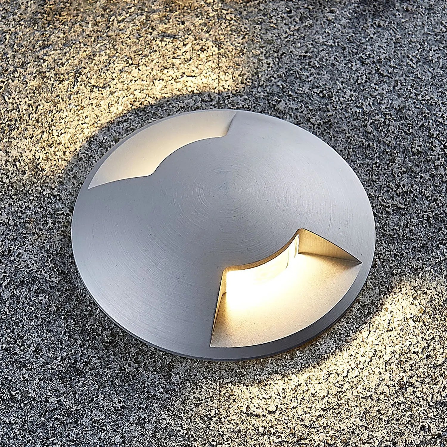 [gebraucht] B-ware Lucande Bodeneinbauleuchte Bartosz Aluminium Wegeleuchte Garten Sockelleuch91
