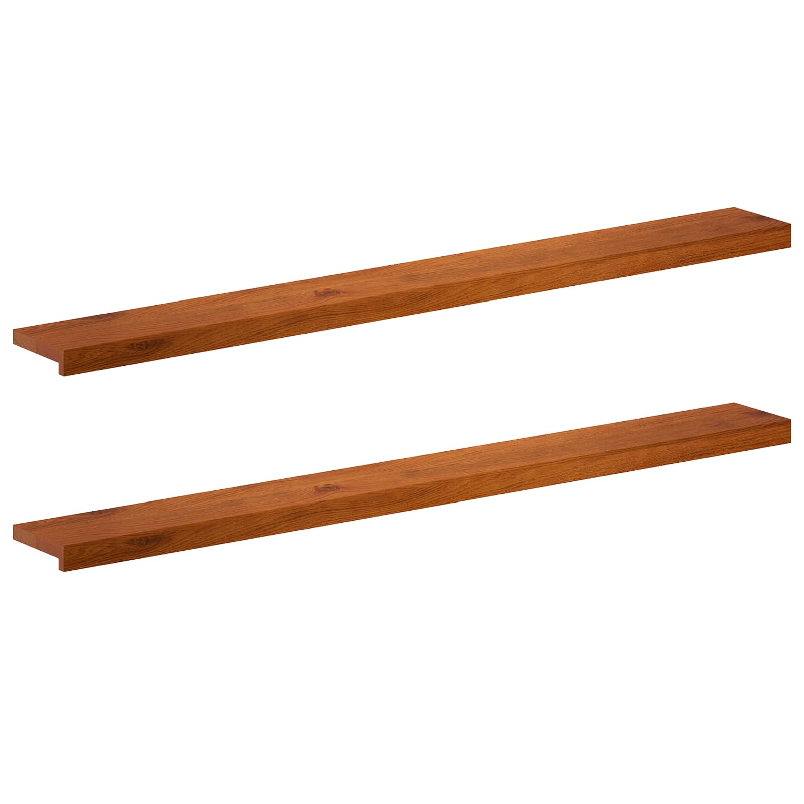 Fensterbänke 2 Stk. Braun 160 X 20 X 2 Cm Massivholz Eiche Vidaxl