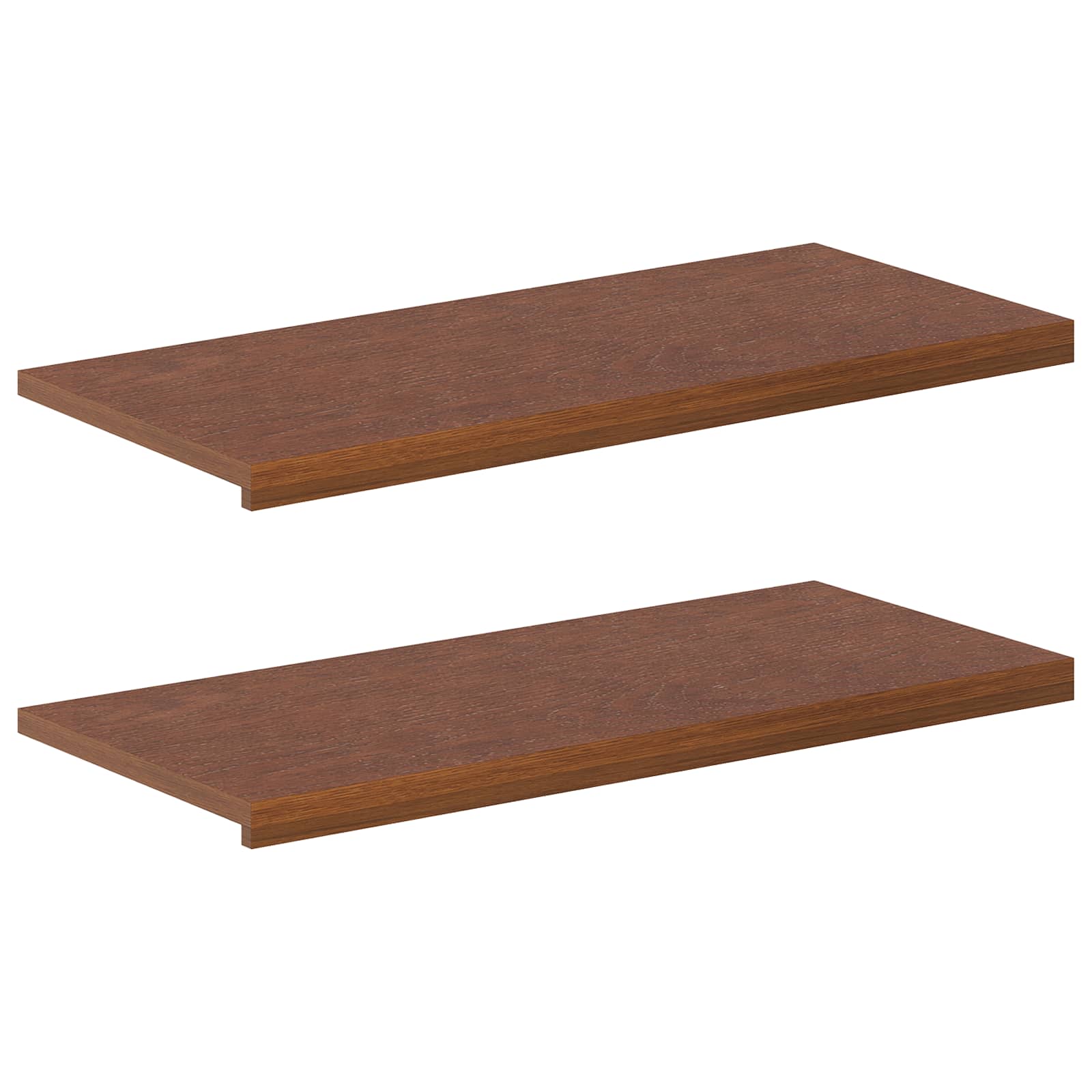 Fensterbänke 2 Stk. Dunkelbraun 90 X 40 X 2 Cm Massivholz Eiche Vidaxl