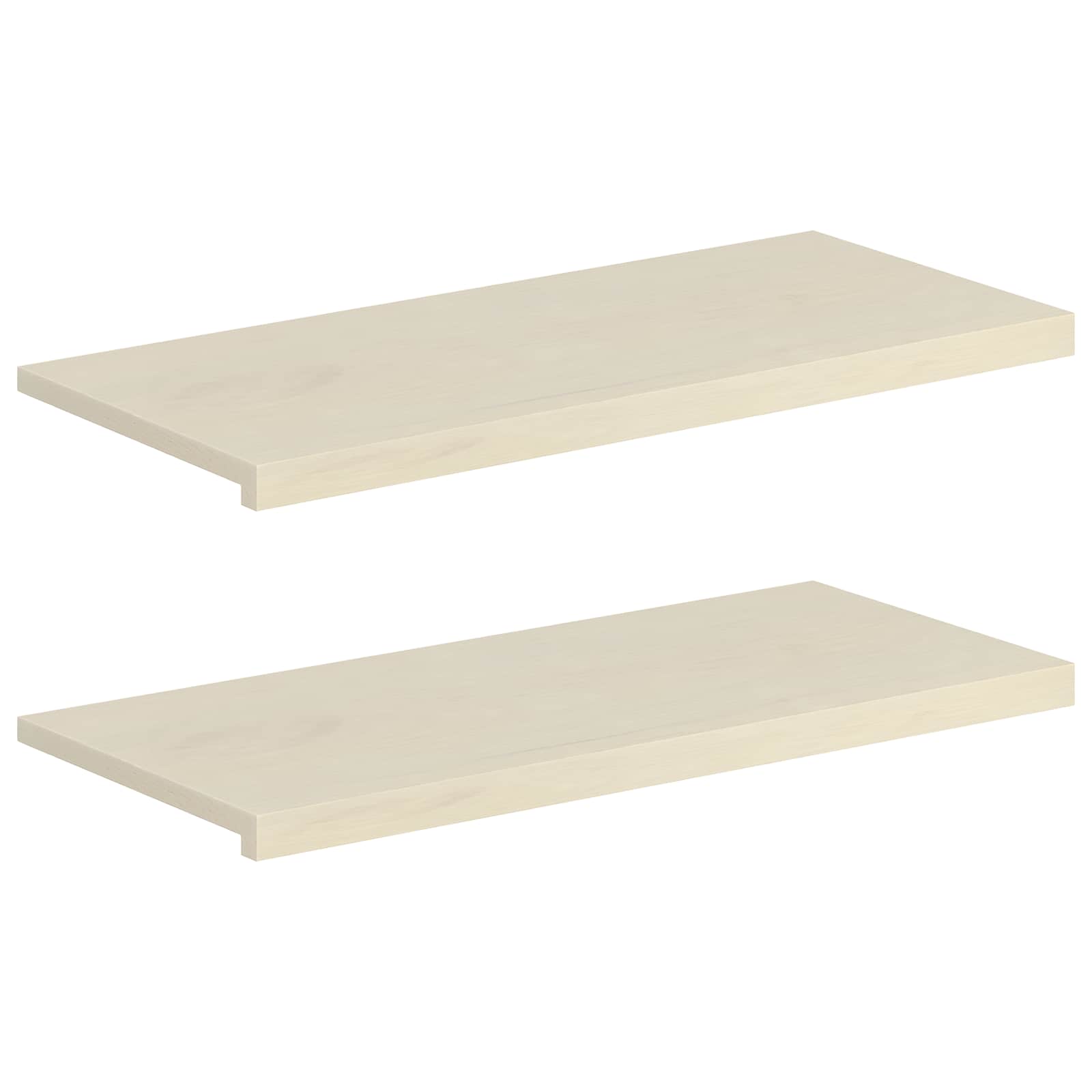 Fensterbänke 2 Stk. Weiß 100 X 40 X 2 Cm Massivholz Eiche Vidaxl