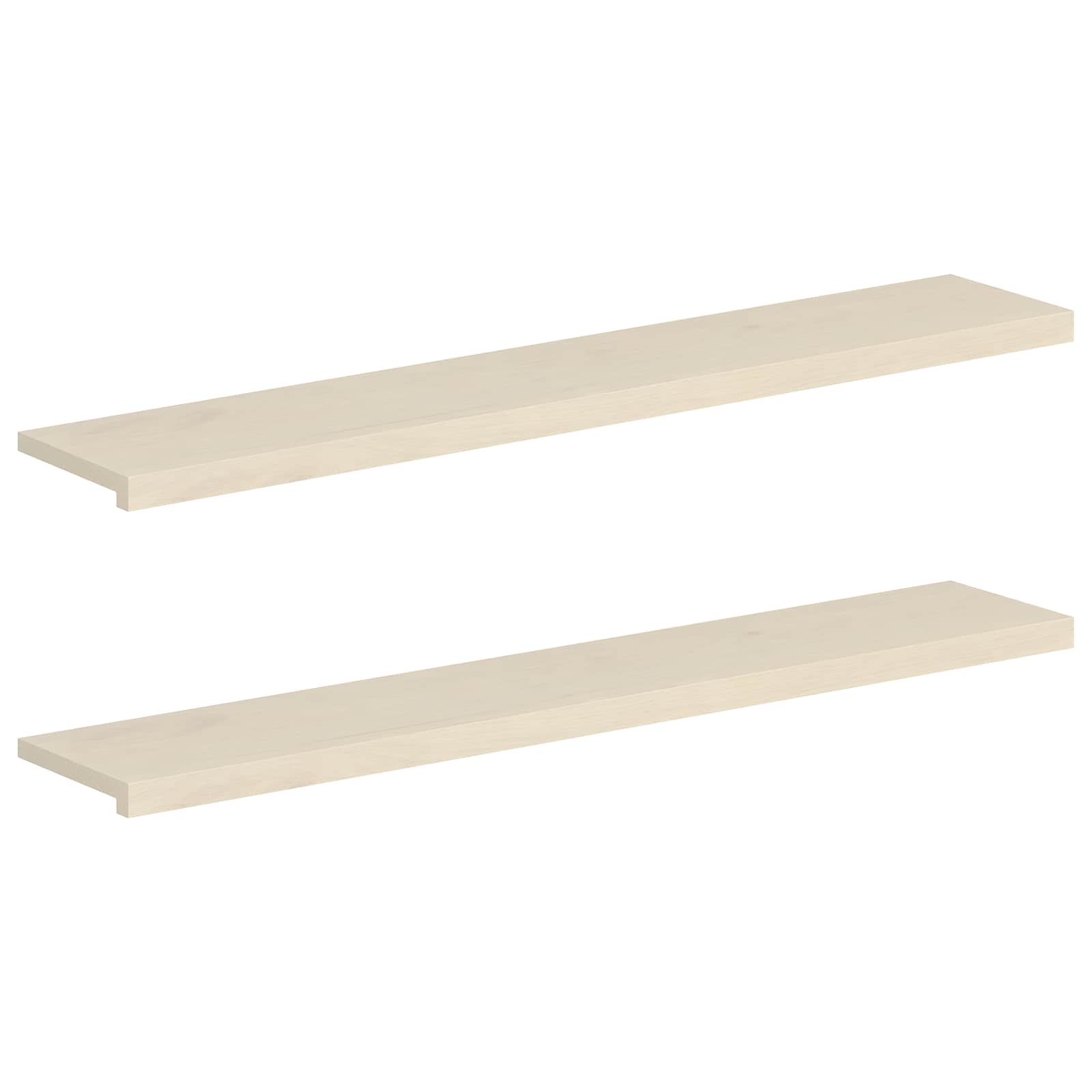 Fensterbänke 2 Stk. Weiß 140 X 25 X 2 Cm Massivholz Eiche Vidaxl