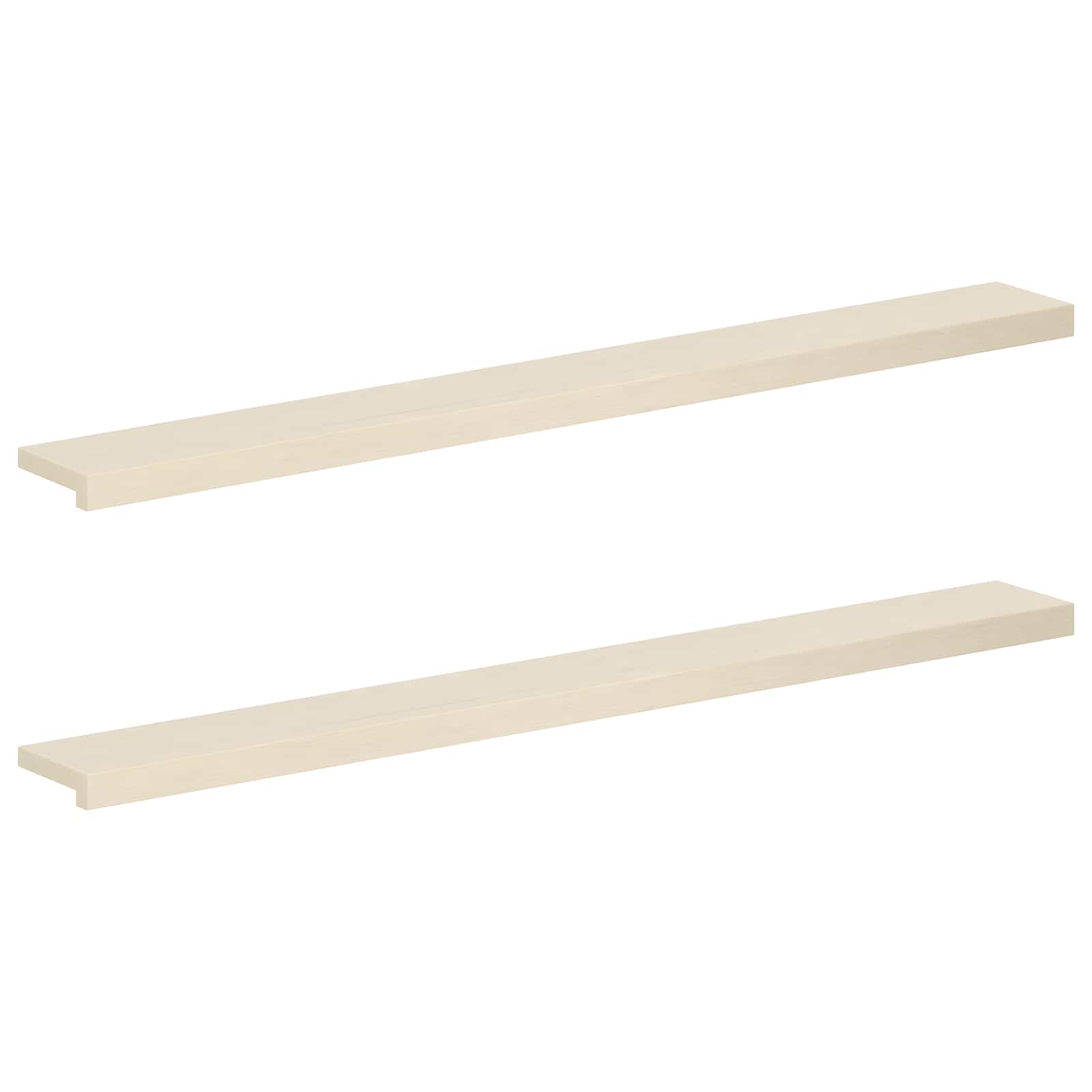 Fensterbänke 2 Stk. Weiß 160 X 15 X 2 Cm Massivholz Eiche Vidaxl