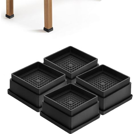 Set Mit 4 Verstellbaren, Robusten Möbelfüßen, 2,5 Cm, 5 Cm, 7,5 Cm, Stapelbar, Tischbeinverlängerungen, Möbelfüße