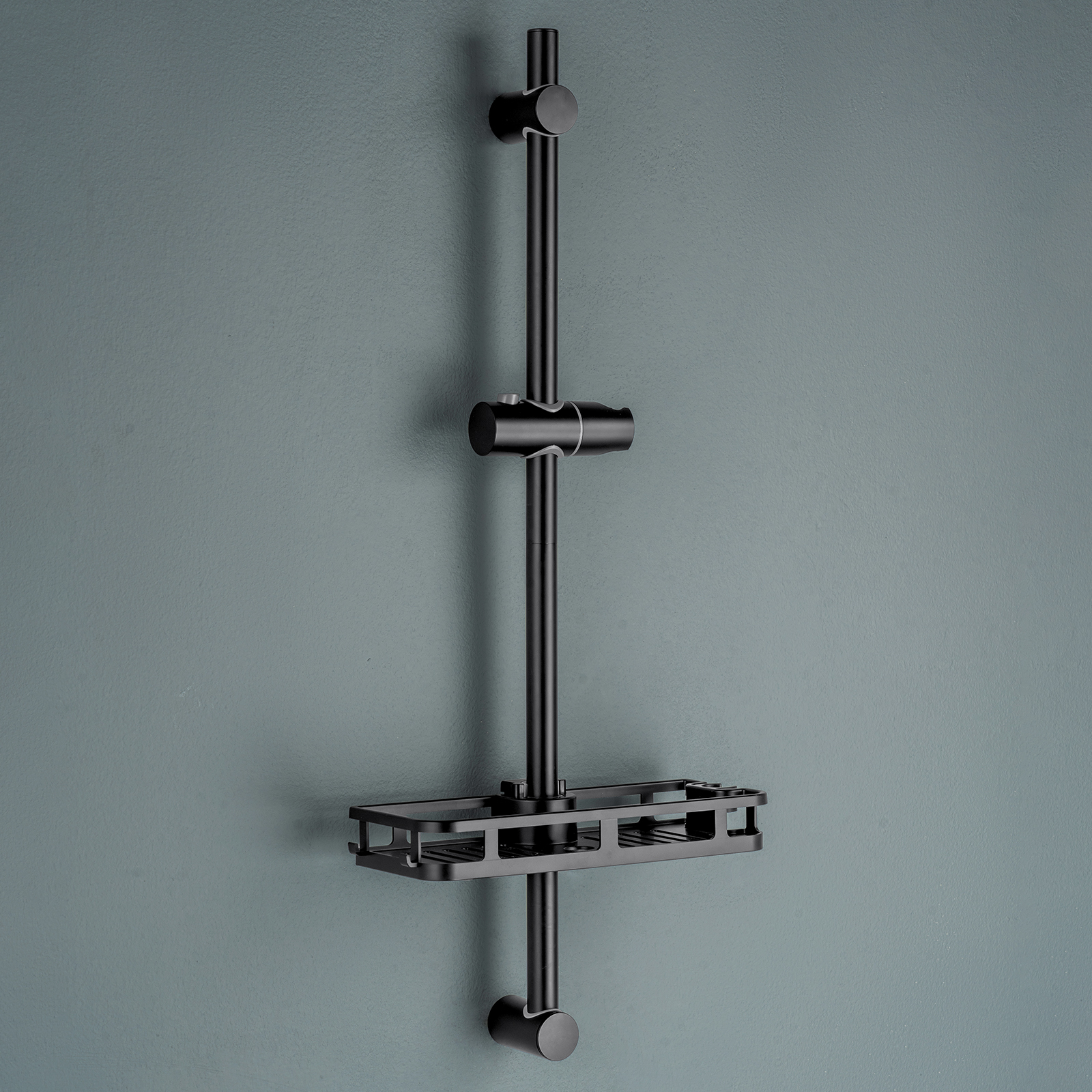 Auralum Max Asta Doccia Con Mensola Doccia Xxl, 70cm Saliscendi Doccia Acciaio Inox Adattarsi Ai Fori Esistenti, Set Doccia Regolabile Con Supporto Soffione Doccia, Colonna Doccia Senza Miscelatore, N