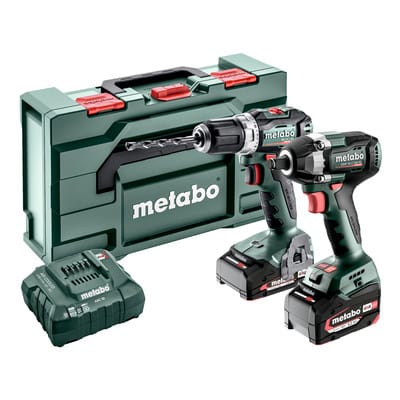 Akku Combo Set 2.9.2 18V (685202000), BS 18 L BL + SSW 18 LT 300 BL, metaBOX 145 L