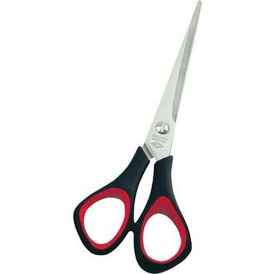 Schere Soft 6,5",16 cm, schwarz, 97665, aus Edelstahl, mit Kunststoffgriffen