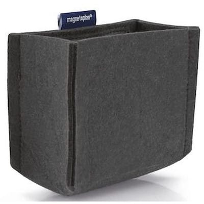 magnetoTray, medium, 130x60x100mm, grau, 1227701, magentischer Stifteköcher