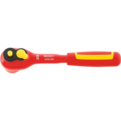 3/8" (10mm) VDE-QR-Feinzahnknarre RSW.4.5° L.205mm