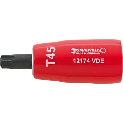 3/8" (10mm) VDE-Schraubendrehereinsätze TORX T45 L.67mm