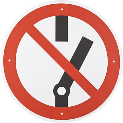 Verbotszeichen P031 "Schalten verboten" ø200mm