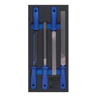 Werkstattwageneinlage 1/3: Feilen-Satz 5-teilig