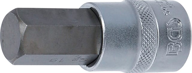 Bit-Einsatz Antrieb Innenvierkant 12,5mm (1/2") Innensechskant 19mm