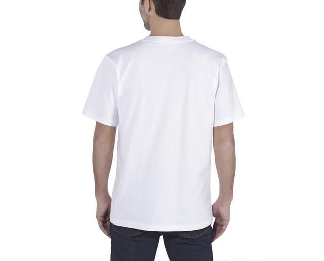 Herren T-Shirt K87 POCKET S/S T-SHIRT, weiß, Größe S