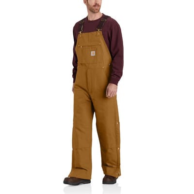 Herren Overall FIRM DUCK INSULATED BIB OVERALL, braun, Größe M