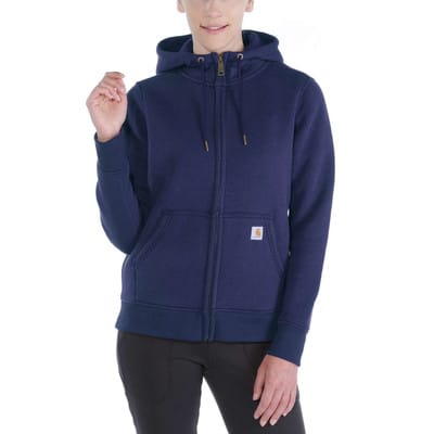 Damen Hoodie Relaxed Fit CLARKSBURG ZIP SWEATSHIRT, navy, Größe S