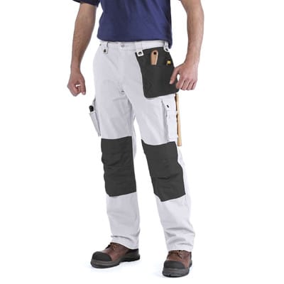 Herren Arbeitshose EMEA MULTIPOCKET RIPSTOP PANT, weiß, Größe W32/L34