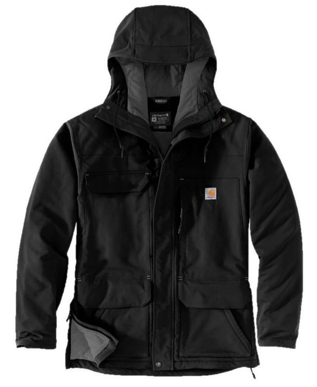 Herren Jacke SUPER DUX BONDED CHORE COAT, schwarz, Größe S