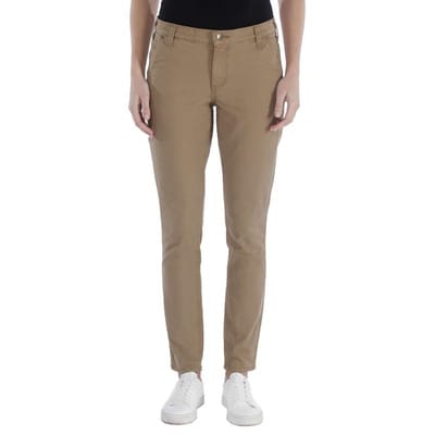Slim-Fit Damenhose SLIM-FIT CRAWFORD PANT, yukon, Größe W8/REG