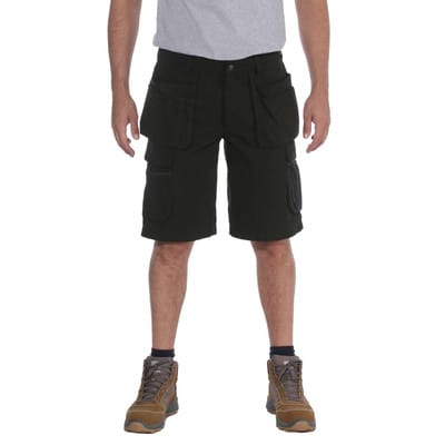 Herren Cargo-Shorts STEEL MULTIPOCKET SHORT, schwarz, Größe W40