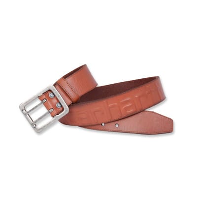 Ledergürtel LOGO BELT, braun, Größe W34