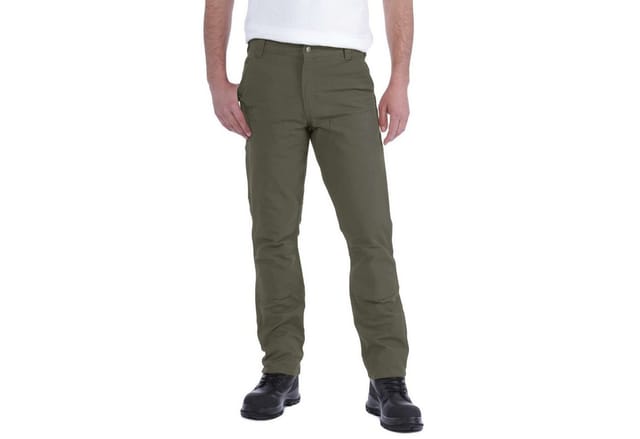 Herren Stretch Canvas Hose, STRETCH DUCK DOUBLE FRONT, tarmac, Größe W34/L30