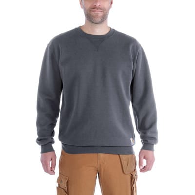 Herren Sweatshirt MIDWEIGHT CREWNECK SWEATSHIRT, carbon heather, Größe XS