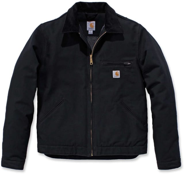 Herren Jacke, gefüttert DUCK DETROIT JACKET, schwarz, Größe S