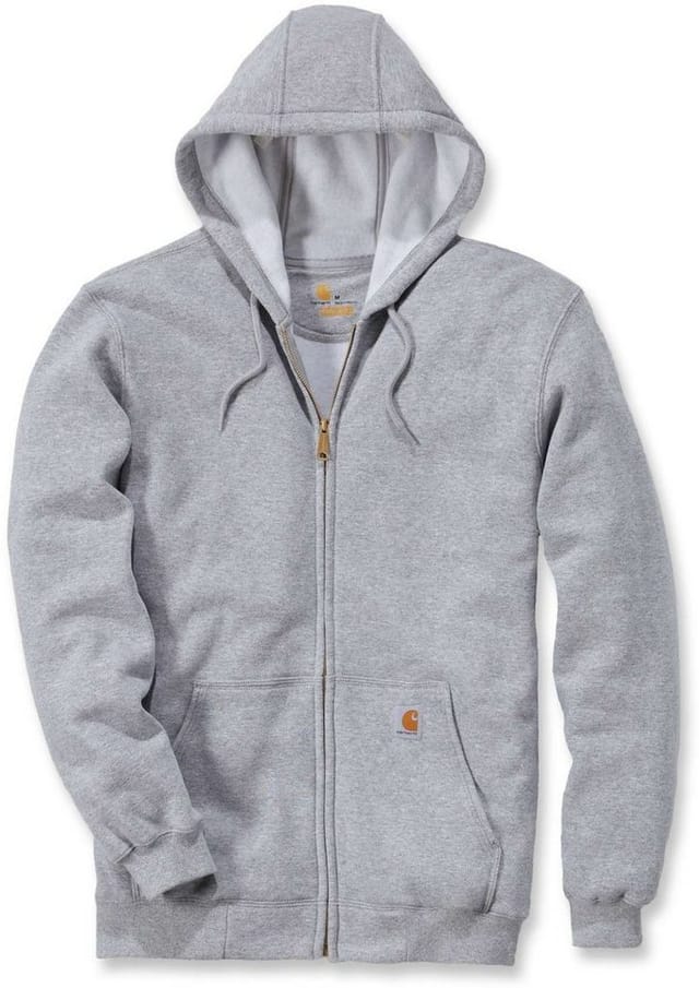 Herren Kapuzensweater ZIP HOODED SWEATSHIRT, heather grey, Größe XXL
