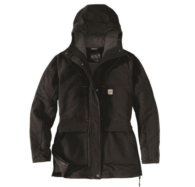 Damen Jacke SUPER DUX COAT, schwarz, Größe M