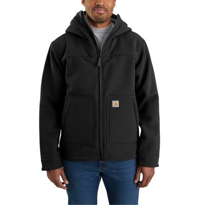 Herren Jacke SUPER DUX BONDED ACTIVE JACKET, schwarz, Größe S