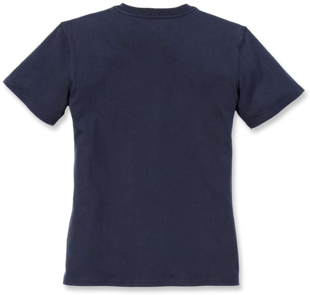 Damen T-Shirt WORKW POCKET S/S T-SHIRT, navy, Größe L