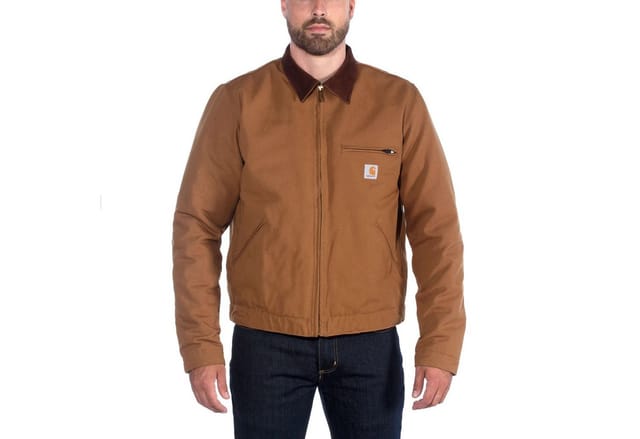 Herren Jacke, gefüttert DUCK DETROIT JACKET, braun, Größe M