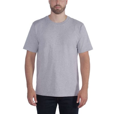 Herren T-Shirt NON-POCKET SHORT SLEEVE T-SHIRT, heather grey, Größe S