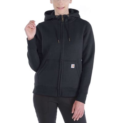Damen Hoodie Relaxed Fit CLARKSBURG ZIP SWEATSHIRT, schwarz, Größe L