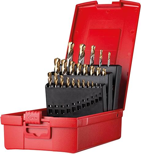 Kurzbohrer Set 1,0-10,5mm+KL A022135G Typ N 2,5xD 24tlg. TiN Tip A088200S