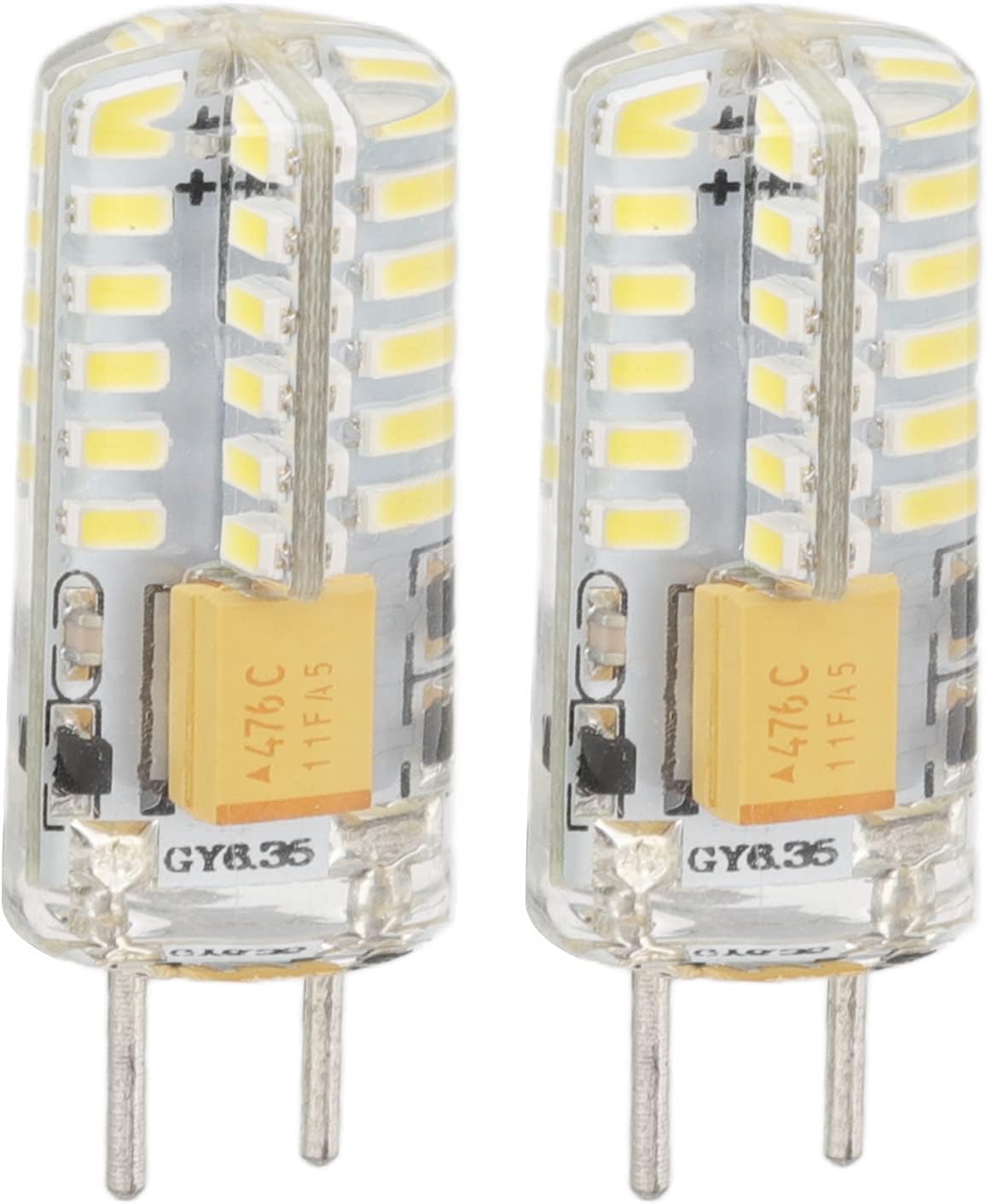 48 Led Gy6.35 3w 12v 6000k Kaltweiß Nicht Dimmbare Glühbirne, Entspricht 100w Halogen, Mit 360 Grad Wärmeableitung Für Kronleuchter, Deckenleuchten, Tischlampen