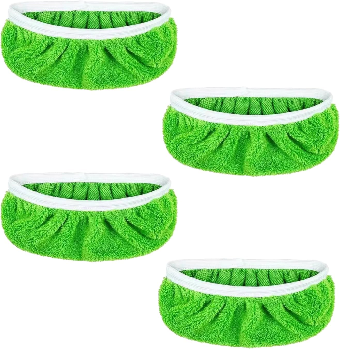 Wiederverwendbare Mikrofaser-reinigungspads, 4 Waschbare Mikrofaser-ersatzmopptücher Für Nass- Und Trockenreinigung, Mopppads Geeignet Für Alle Bodenarten