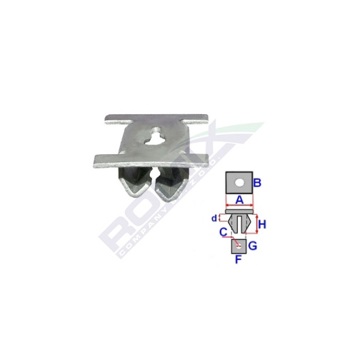 Fiat Bravo 07 Clip Radlauf-montageplatte