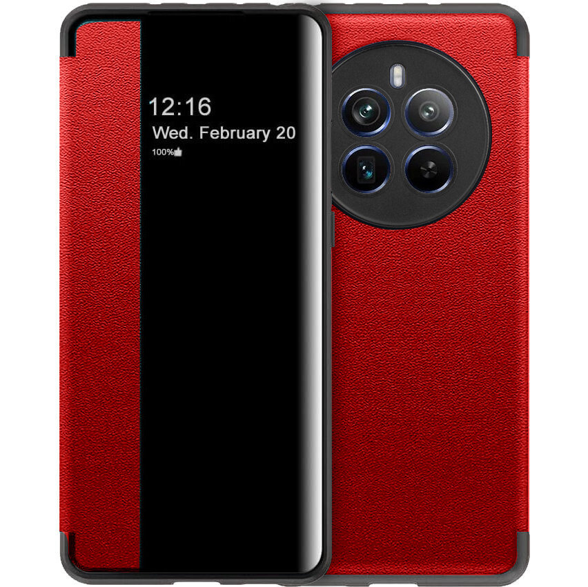 Realme 12 Pro 5g / 12 Pro+ 5g Flip Case, Seitenansicht, Rot