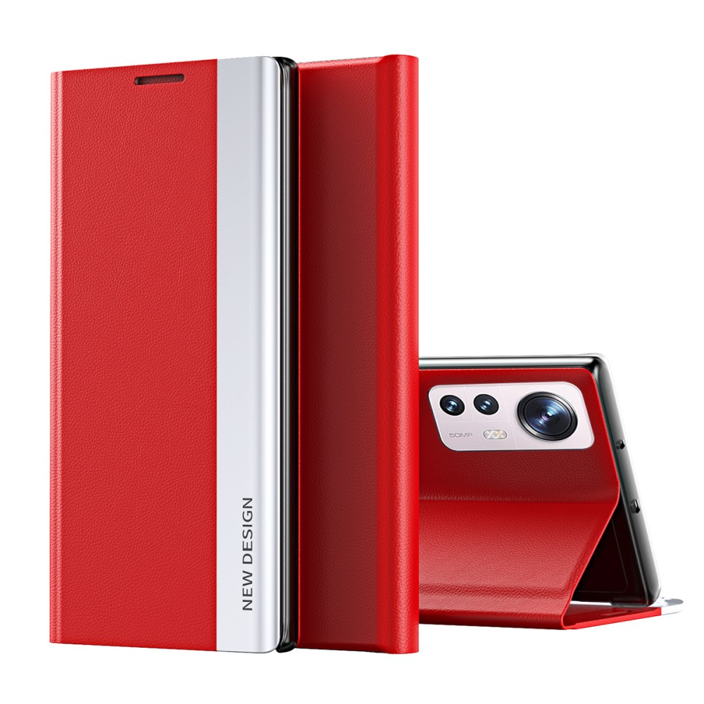 Flip-case Für Xiaomi 12 / 12x, Seitlich Magnetisch, Rot